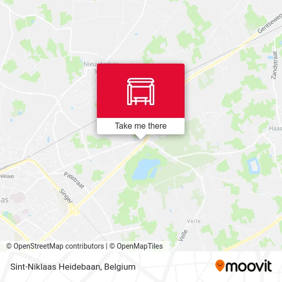 Sint-Niklaas Heidebaan map