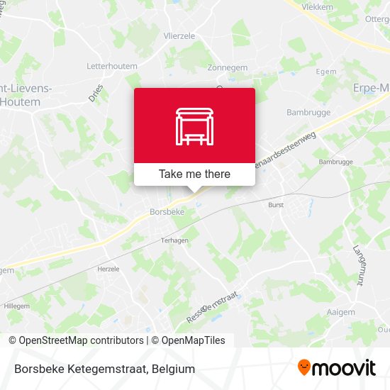 Borsbeke Ketegemstraat map