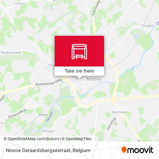 Ninove Geraardsbergsestraat plan