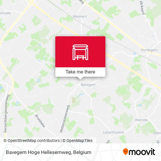 Bavegem Hoge Hellesemweg plan