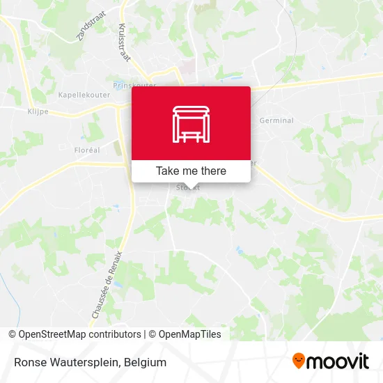 Ronse Wauters Square map