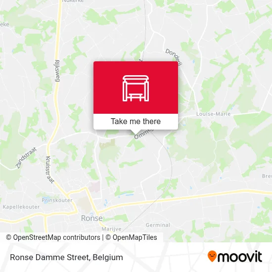 Ronse Damme Street map
