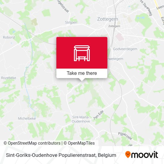 Sint-Goriks-Oudenhove Populierenstraat map