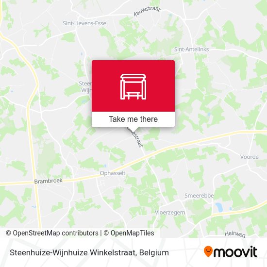 Steenhuize-Wijnhuize Winkelstraat map