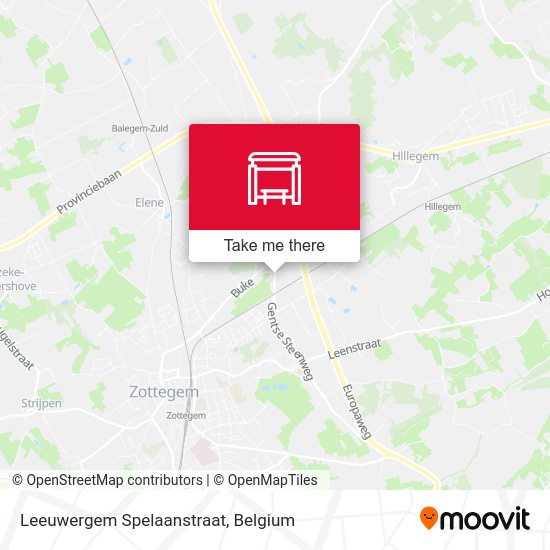 Leeuwergem Spelaanstraat map