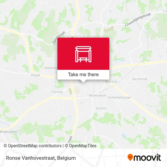 Ronse Vanhove Street map