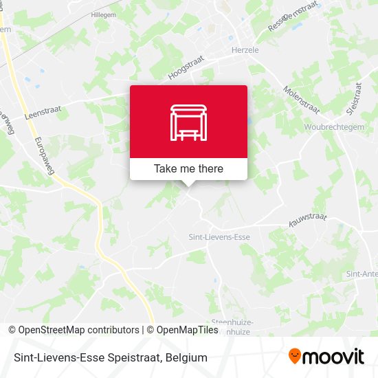 Sint-Lievens-Esse Speistraat map