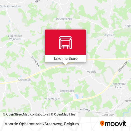 Voorde Ophemstraat/Steenweg map