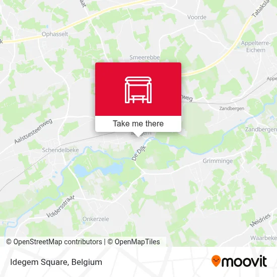 Idegem Square map