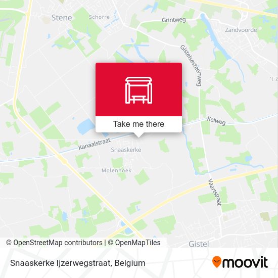 Snaaskerke Ijzerwegstraat map