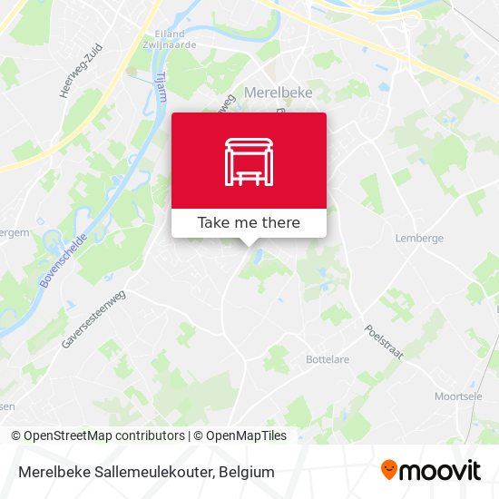 Merelbeke Sallemeulekouter plan