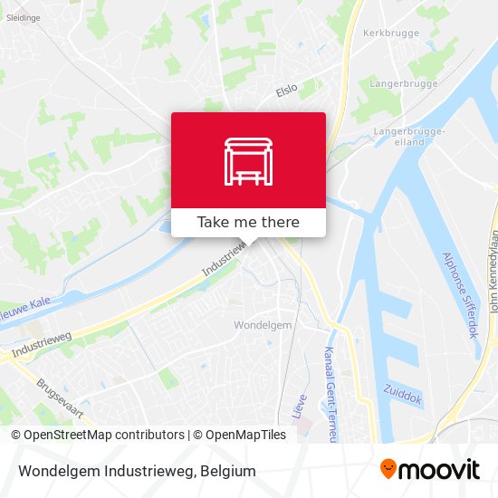 Wondelgem Industrieweg plan