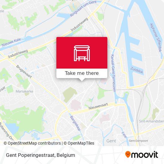 Gent Poperingestraat plan