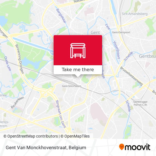 Gent Van Monckhovenstraat plan