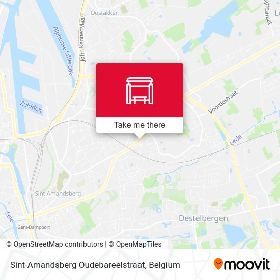 Sint-Amandsberg Oudebareelstraat plan