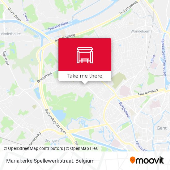 Mariakerke Spellewerkstraat map