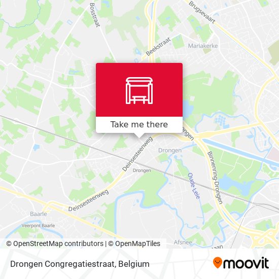 Drongen Congregatiestraat map