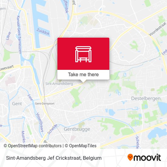 Sint-Amandsberg Jef Crickstraat plan