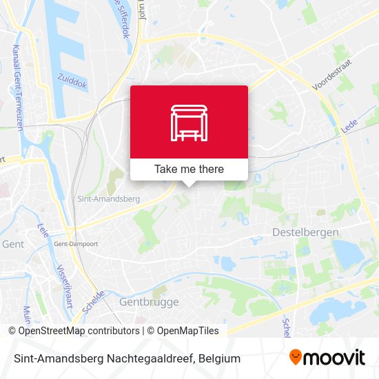 Sint-Amandsberg Nachtegaaldreef map