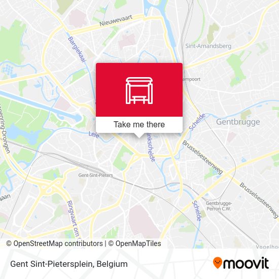 Gent Sint-Pietersplein plan