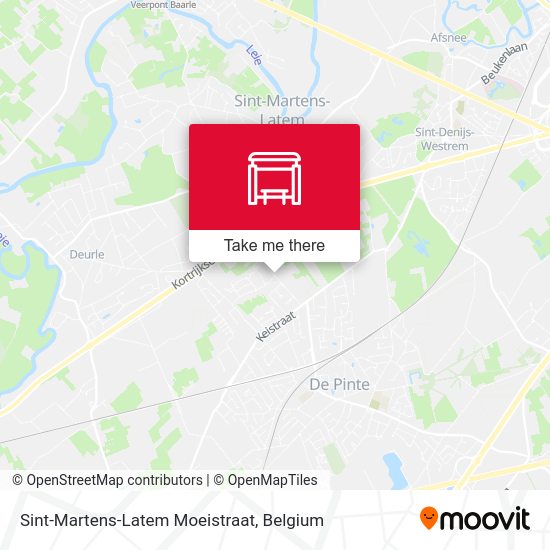 Sint-Martens-Latem Moeistraat map