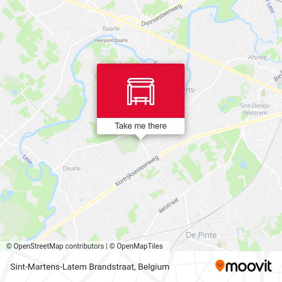 Sint-Martens-Latem Brandstraat map