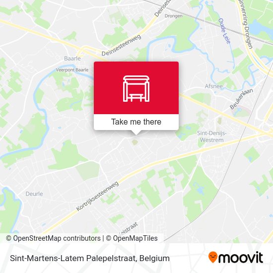 Sint-Martens-Latem Palepelstraat map