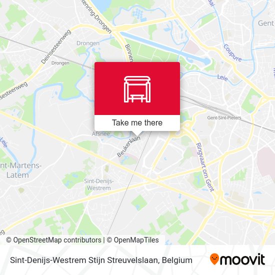 Sint-Denijs-Westrem Stijn Streuvelslaan map