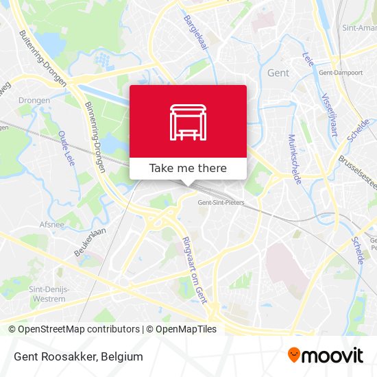 Gent Roosakker map