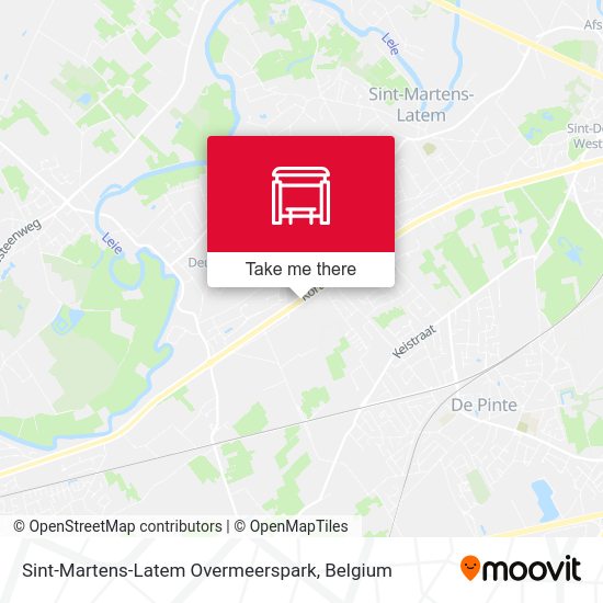 Sint-Martens-Latem Overmeerspark map