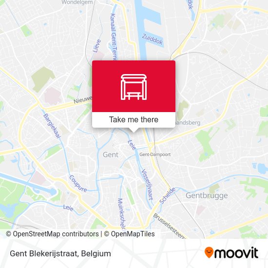 Gent Blekerijstraat plan