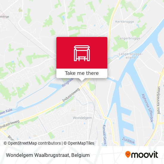 Wondelgem Waalbrugstraat map