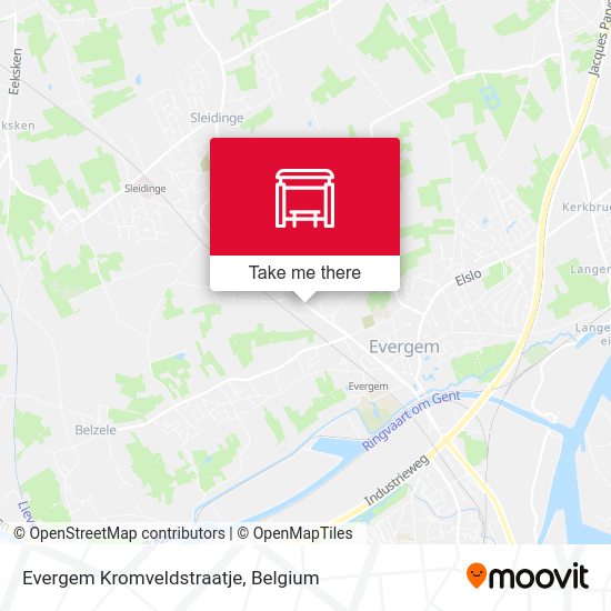 Evergem Kromveldstraatje map