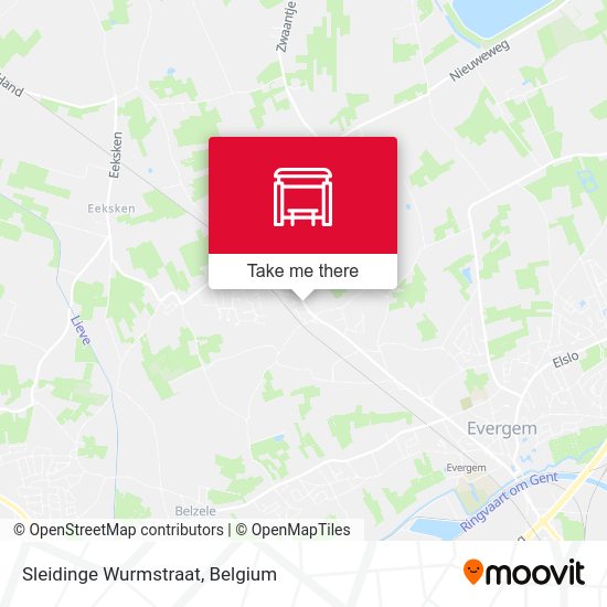 Sleidinge Wurmstraat map