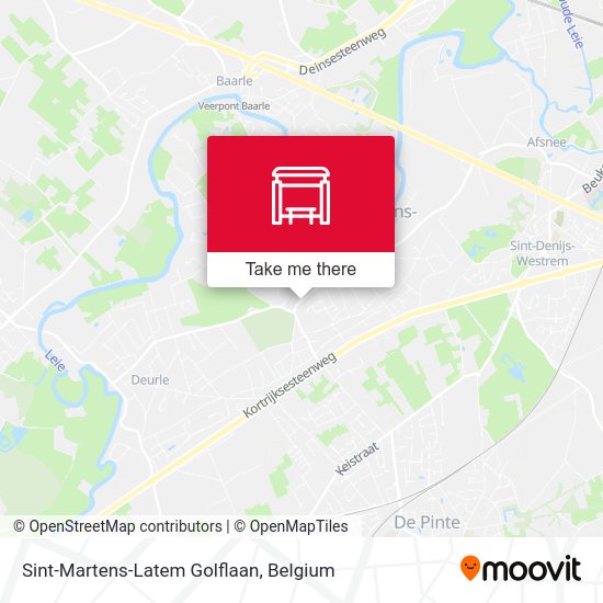 Sint-Martens-Latem Golflaan map