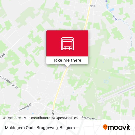 Maldegem Oude Bruggeweg map