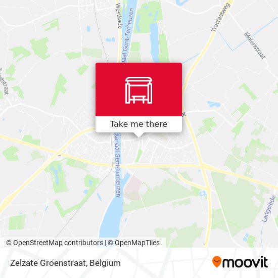 Zelzate Groenstraat map