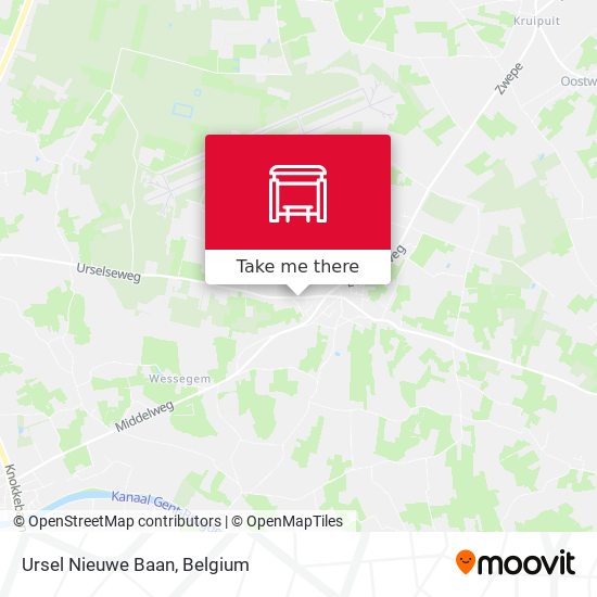 Ursel Nieuwe Baan map