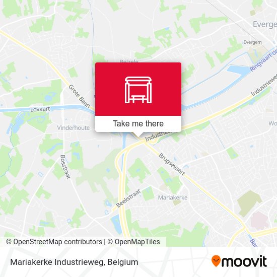 Mariakerke Industrieweg plan