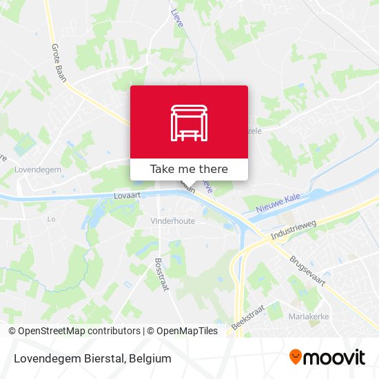 Lovendegem Bierstal map