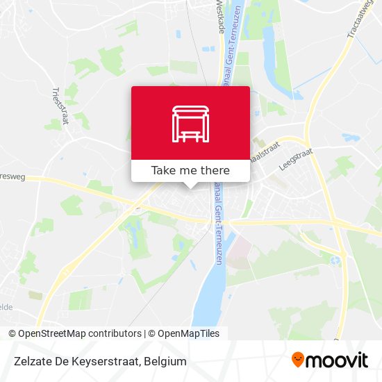 Zelzate De Keyserstraat map