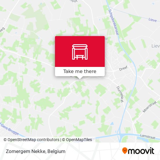 Zomergem Nekke map