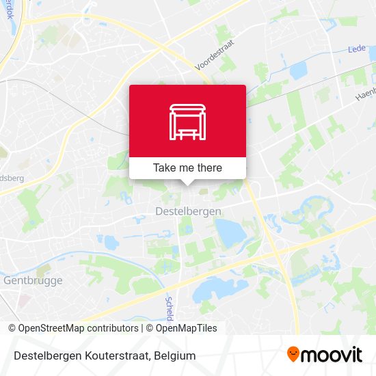 Destelbergen Kouterstraat plan