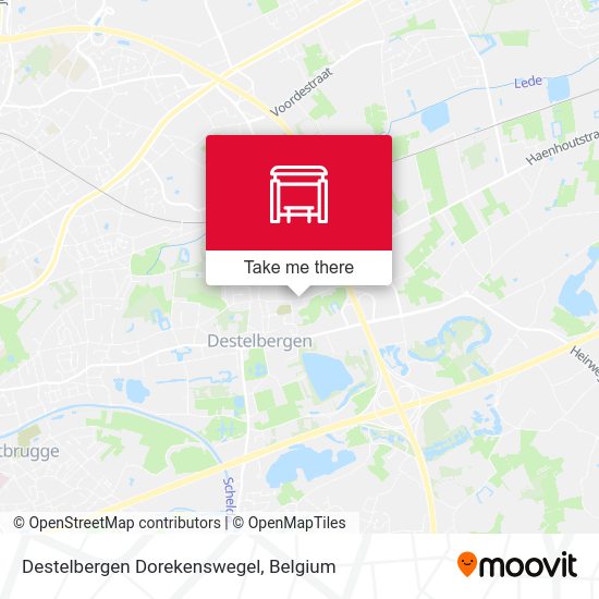Destelbergen Dorekenswegel map