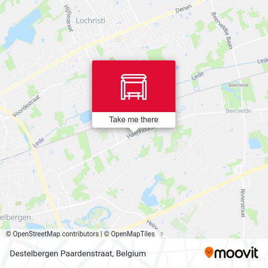 Destelbergen Paardenstraat map