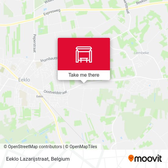 Eeklo Lazarijstraat plan