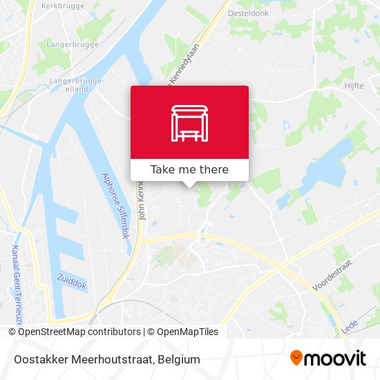 Oostakker Meerhoutstraat plan