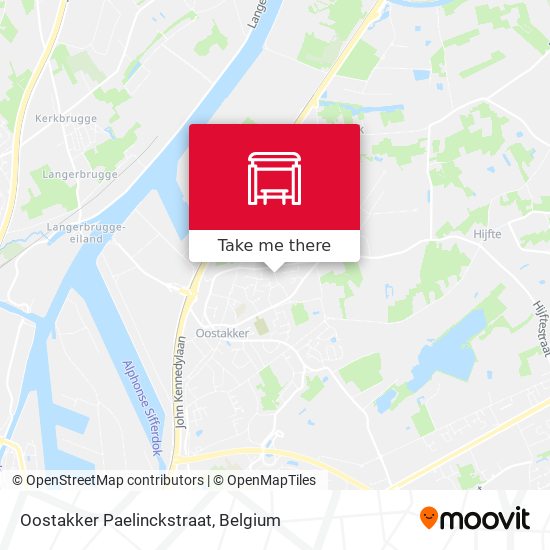 Oostakker Paelinckstraat map