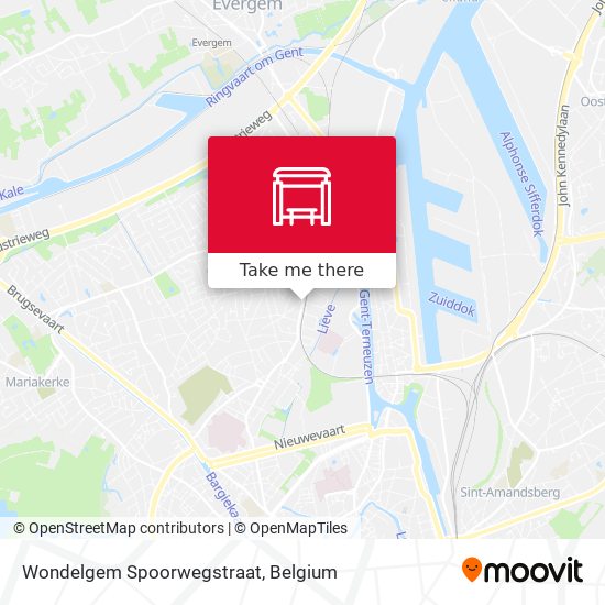 Wondelgem Spoorwegstraat map