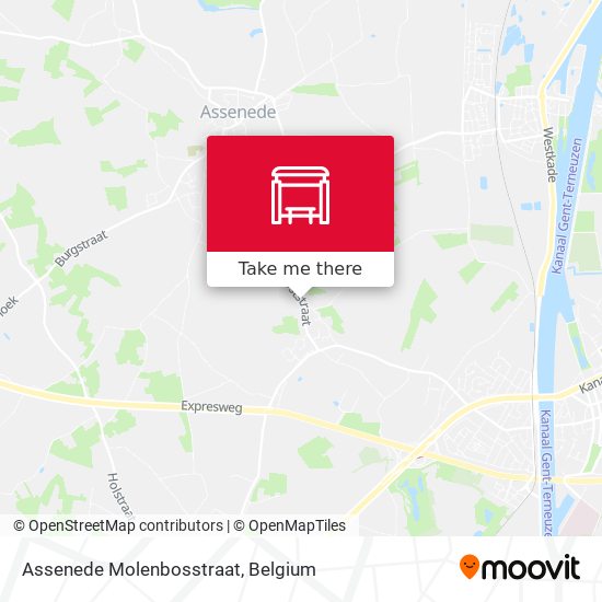 Assenede Molenbosstraat map
